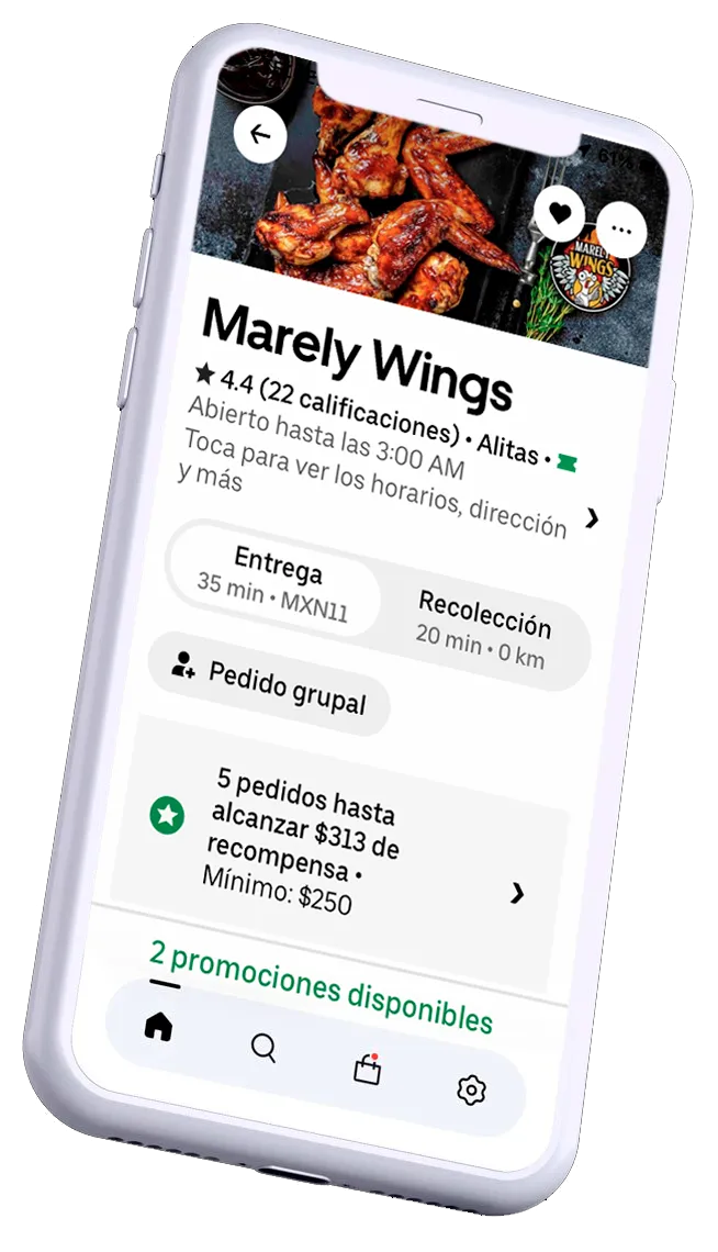 Alitas de pollo con entrega a domicilio - Marely Wings